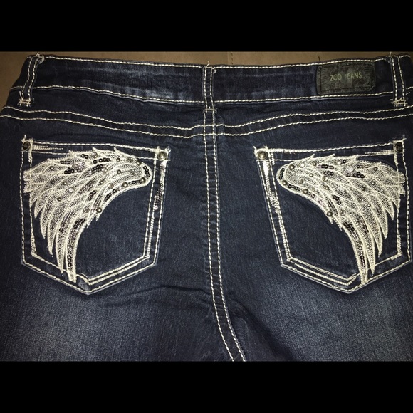 Back To School Jeans. Blue Straight Leg Jeans. - Picture 4 of 4